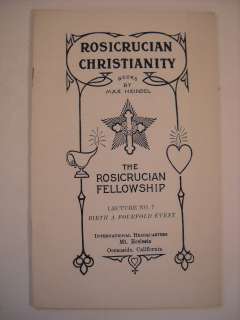 1936 HEINDEL ROSICRUCIAN CHRISTIANITY LECTURES 13 VOLS  