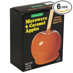 Concord Microwave Caramel Apple Kits, 14 Ounce Kit (Pack of 6)  