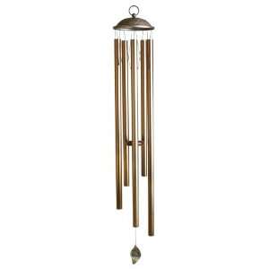   Hayes 50 Inch Antique Copper Finish Wind Chime Patio, Lawn & Garden