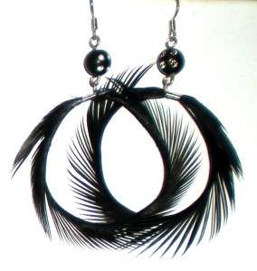 Circle Fringed Feathers * U Pick Color  