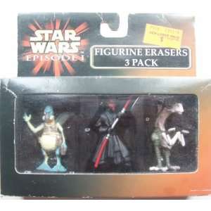   Figurine Erasers 3 Pack with Watto, Darth Maul & Sebulba Toys & Games