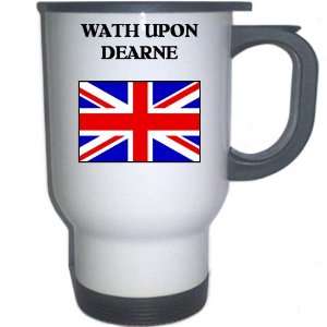  UK/England   WATH UPON DEARNE White Stainless Steel Mug 