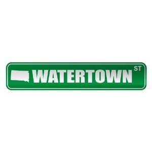   WATERTOWN ST  STREET SIGN USA CITY SOUTH DAKOTA