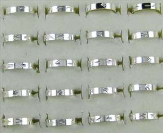   bulk lot resale 50pcs silver plated ring  A22  