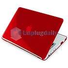 For Apple MacBook Pro 13 Plastic Clear Hot Red Solid H