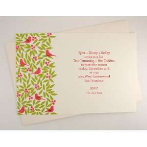   garland holiday imprintable invitations, announcements, greetings