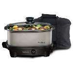 West Bend 84915 Oblong Slow Cooker 210 W 1.25gal Chrome  