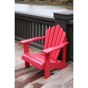  Childs RED Wood Cedar Adirondack Chair for Kids
