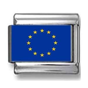 European Union Flag Photo Italian Charm Jewelry