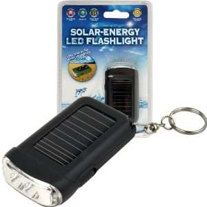  Trademark Global 72 72645BLK, Solar Energy LED Flashlight 
