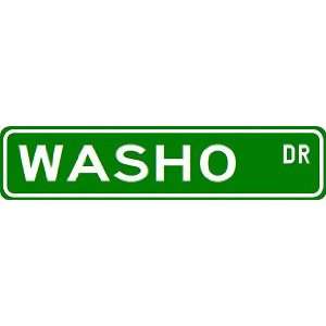  WASHO Street Sign ~ Custom Street Sign   Aluminum Sports 