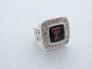 Texas Tech Red Raiders Stretch Ring Jewelry TTU  