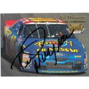 Ted Musgrave Autographed/Hand Signed Trading Card (Auto Racing) 1996 