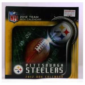  Pittsburgh Steelers 2012 Box Calendar w/ Stand Office 