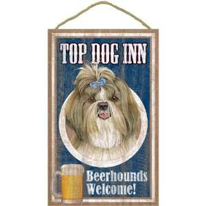 10 x 16 Shih Tzus Top Dog Inn Beerhounds Welcome Decorative Wall 