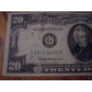  20$ 1950 D   FEDERAL RESERVE NOTE   BANK OF CHICAGO 
