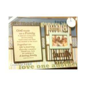  Mag   God Made us a Family  2 Magnets (1 picture frame 1 poem 