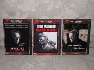 Clint Eastwood ABSOLUTE POWER / TRUE CRIME + 3 DVD Lot  
