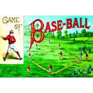  Game of Base Ball 12x18 Giclee on canvas