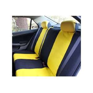  FH FB056012 Modern Flat Cloth Bench Seat Covers Yellow 