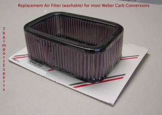 Weber Carb Air Filter Cleaner 2.5 Replacement Element for Chrome 