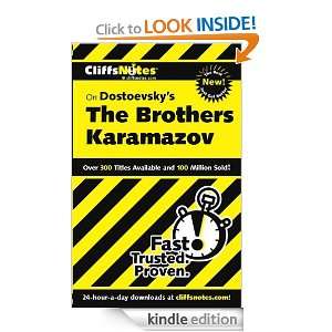 CliffsNotes on Dostoevskys The Brothers Karamazov (Cliffsnotes 