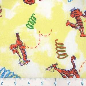  44 Wide Pooh Tigger Springs Fabric By The Yard Arts 