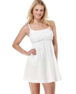 NEW GUESS MARCIANO WHITE SYDNEY TUCK PLEATED DRESS L 9  