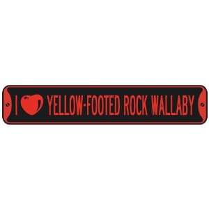   LOVE YELLOW FOOTED ROCK WALLABY  STREET SIGN