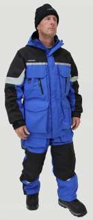 Clam IceArmor Cold Weather Suits Blue/Black ice armor size xlarge suit 