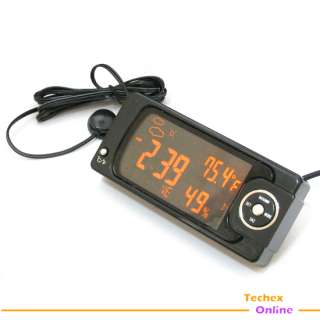   in car temperature humidity alarm weather station in retail package
