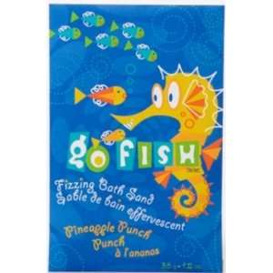 Go Fish Fizzing Bath Sand Envelope Pineapple Punch Seahorse   Set Of 