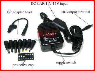 New 90W UNIVERSAL LAPTOP CAR CHARGER DC power adapter  