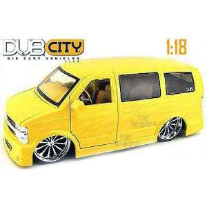  2001 Chevy Suburban Astro Van w/ Blade BD12 Spinners 1/18 