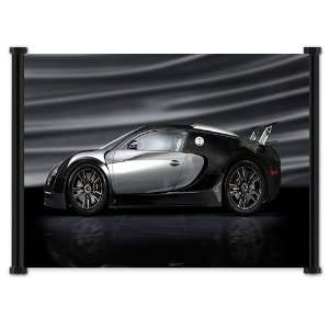  Bugatti Veyron Exotic Sports Car Fabric Wall Scroll Poster 