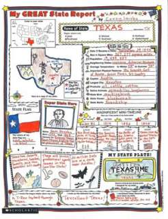   My Great State Report 30 Fill in Posters by 