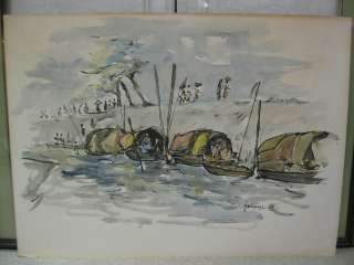 Original Pencil & Watercolor Painting by Bangladeshi Artist Syed 