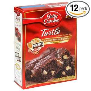 Betty Crocker Supreme Brownie Mix, Turtle, 20.75 Ounce Boxes (Pack of 