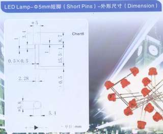 forward current ma 20 wavelength nm 634 luminous intensity 