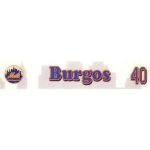  Ambiorix Burgos #40 Mets Spring Training Game Used Locker 