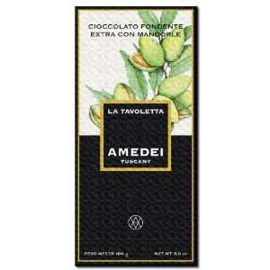Amedei Toscano Dark Chocolate Bar with Almonds  Grocery 