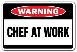   Warning Sign restaurant cook signs gift sous executive short order