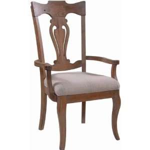  Asheville Arm Chair by Turning House   Dusted Blush Finish 