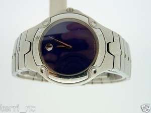 NEW Movado Mens SPORTS EDITION Stainless Blue Watch # 0604702  