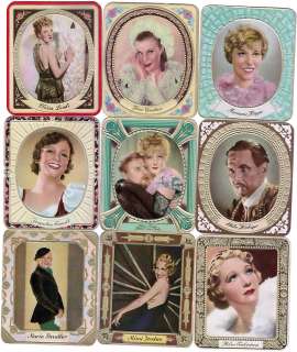 Nine Beautiful Embossed Movie Cards from 1934  