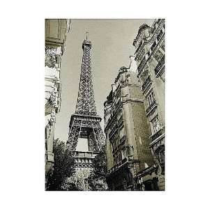  Eiffel Tower Street View #1 HIGH QUALITY MUSEUM WRAP 
