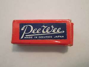 Pee Wee Mini Harmonica In Original Box Made In Occupied Japan  