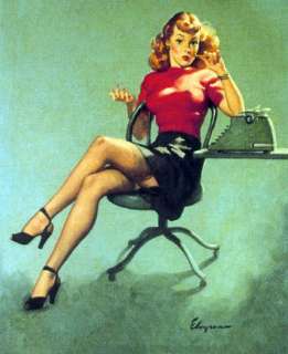 16X20 Canvas JOAN of MAD MEN pinup ELVGREN pin up DECO  