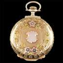 14KT GOLD HUNTING CASE POCKET WATCH 17 JEWEL MOVEMENT  