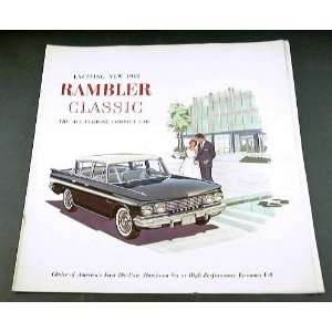  1961 61 AMC Rambler CLASSIC BROCHURE Super Dlx Custom 